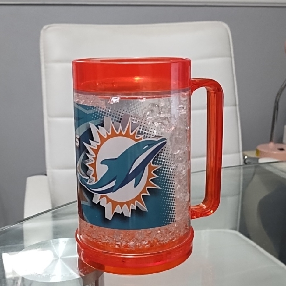 NFL Miami Dolphins Crystal Freezer Mug